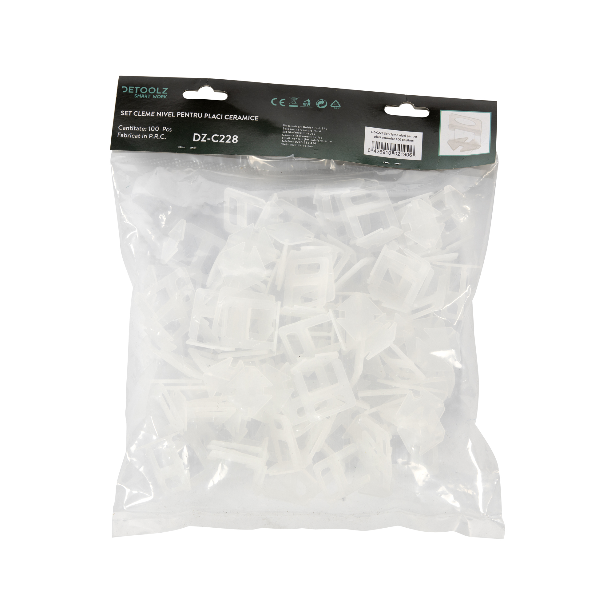 DZ-C228_Set cleme nivel pentru placi ceramice100 pcsbuc